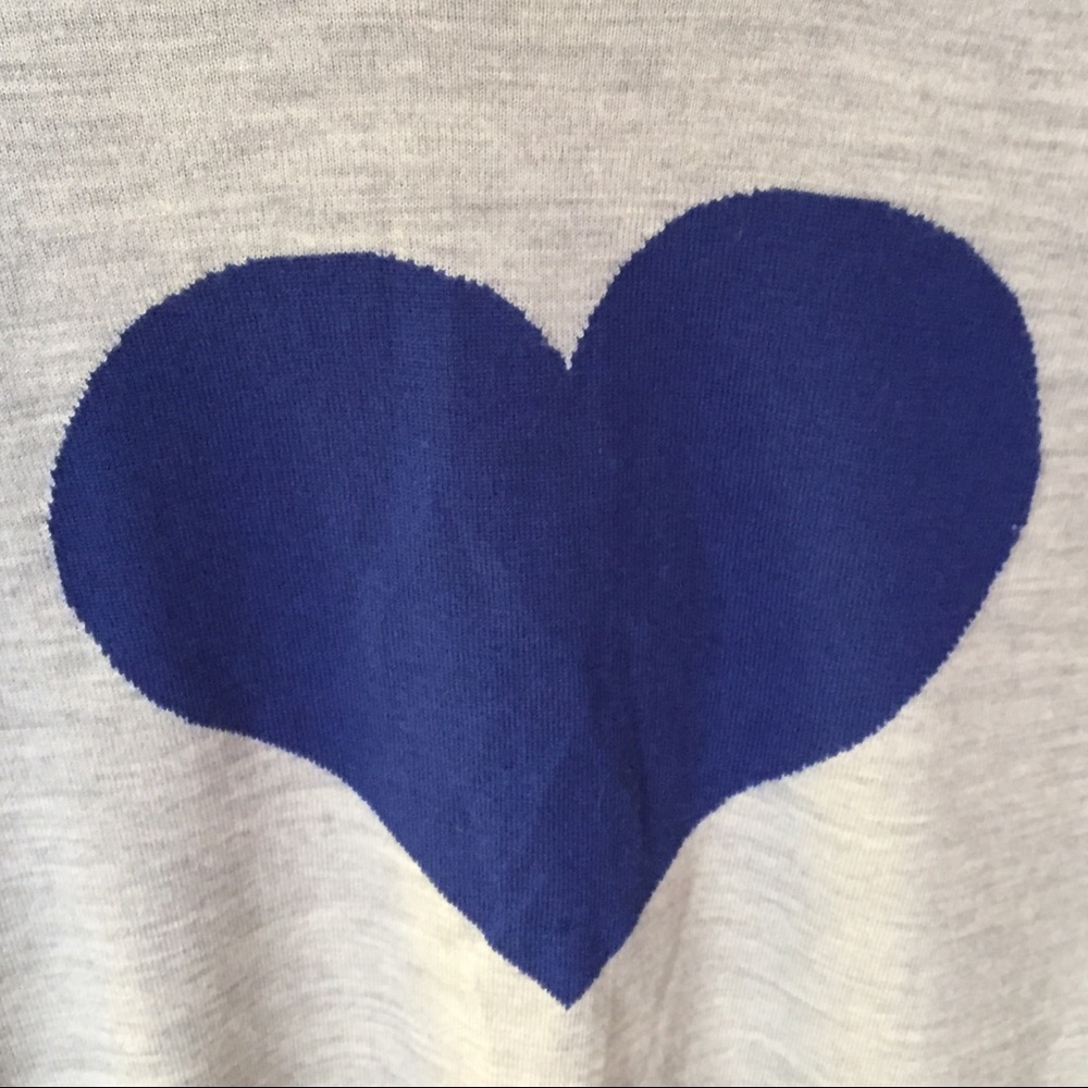 J. Crew Blue Heart Me Tippi Sweater XS - Picture 5 of 6
